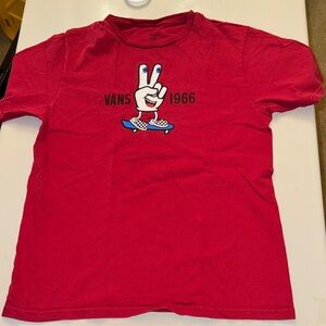 Vans Kids Red Peace Sign T-Shirt